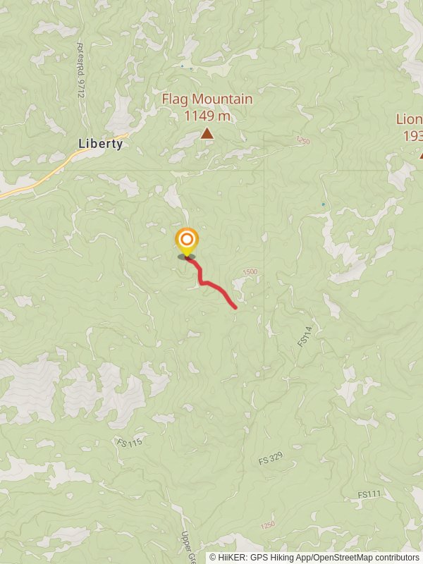 Robinson Gulch Trail mobile static map