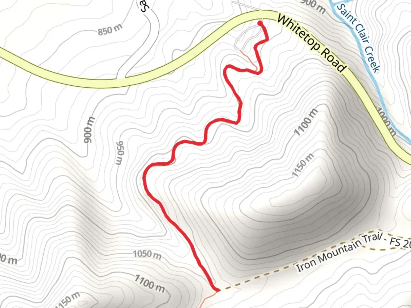 An image depicting the trail Skulls Gap Trail and its surrounding area.