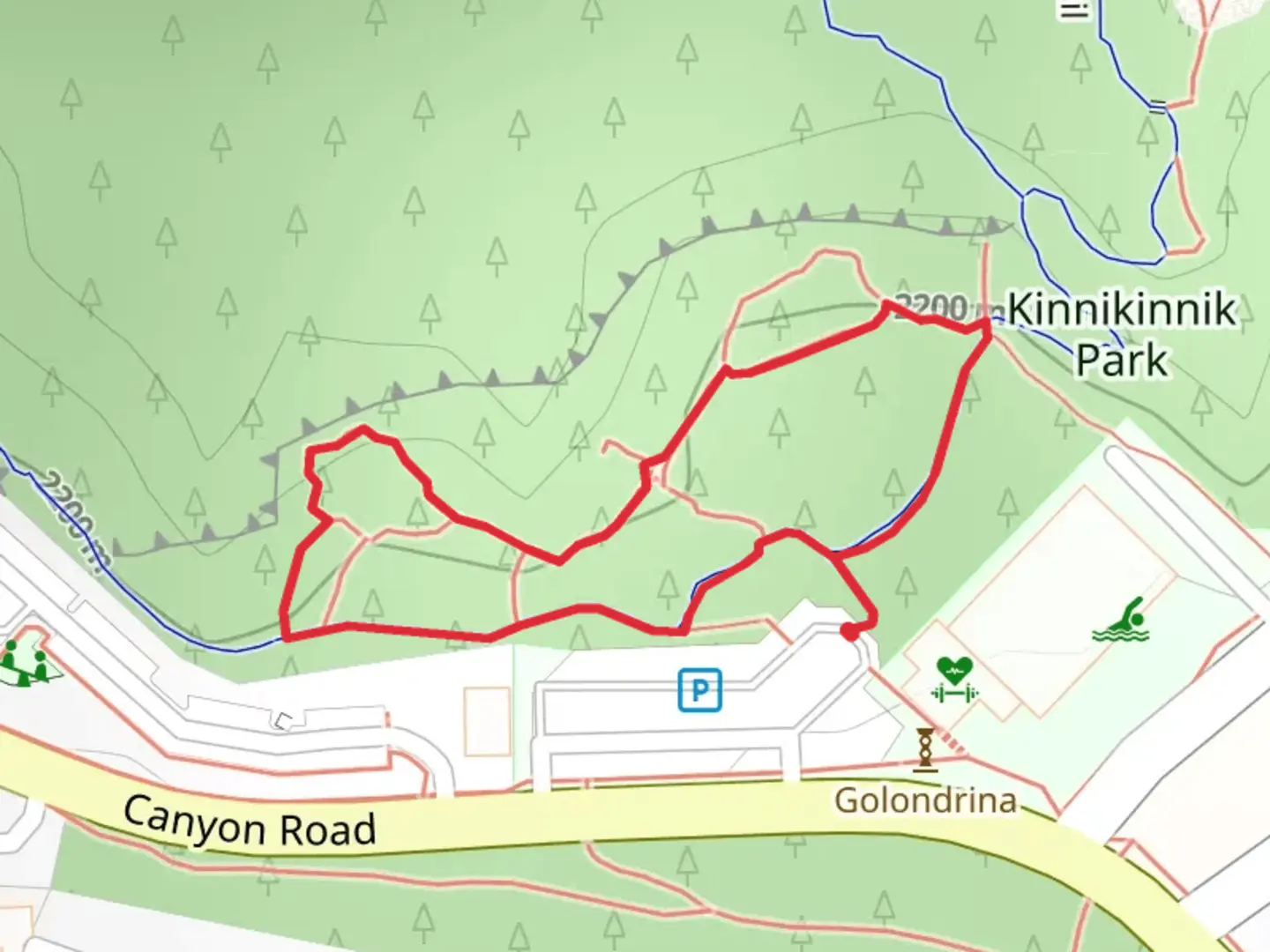 An image depicting the trail Acid Canyon Loop Trail and its surrounding area.