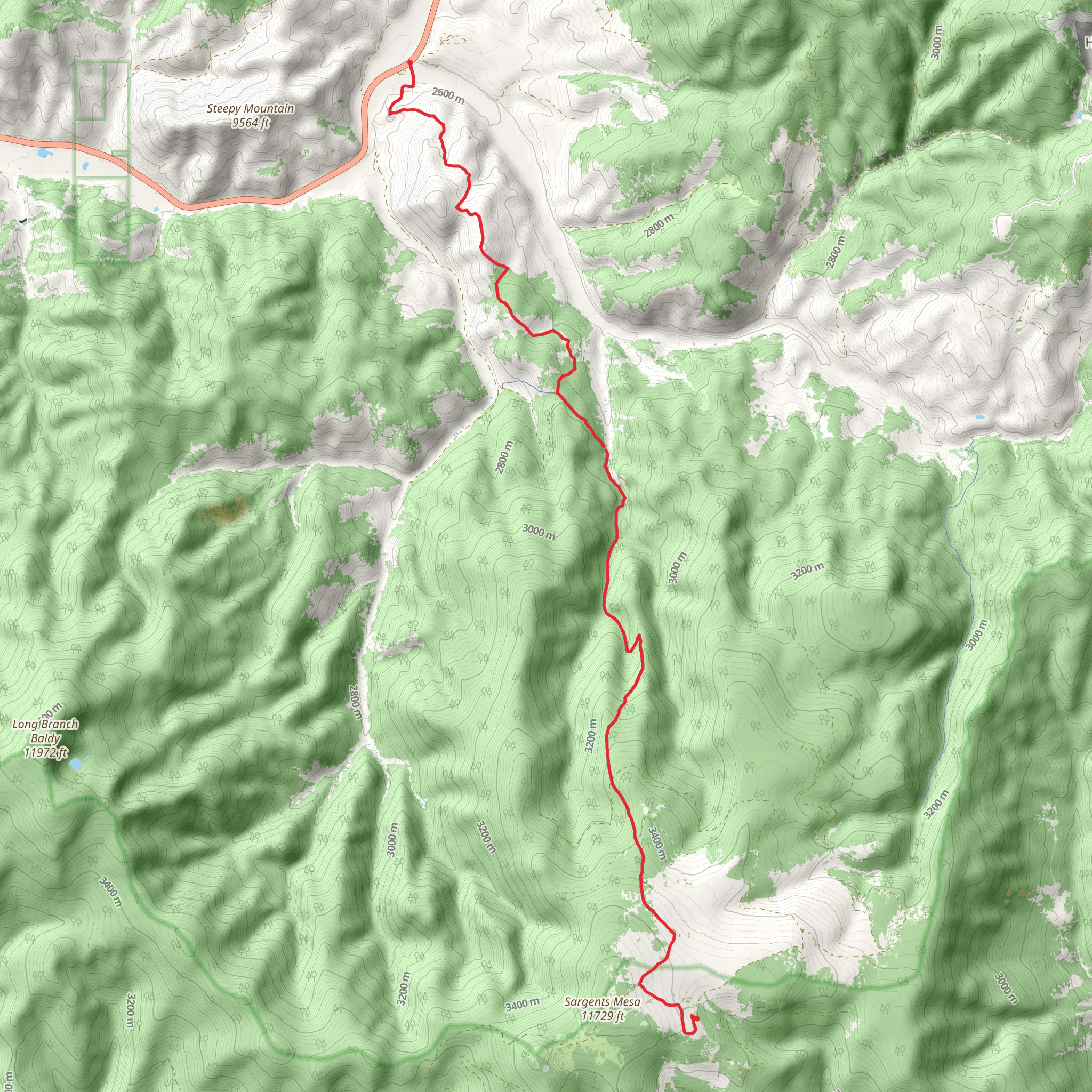 Big Bend Creek Trail mobile static map