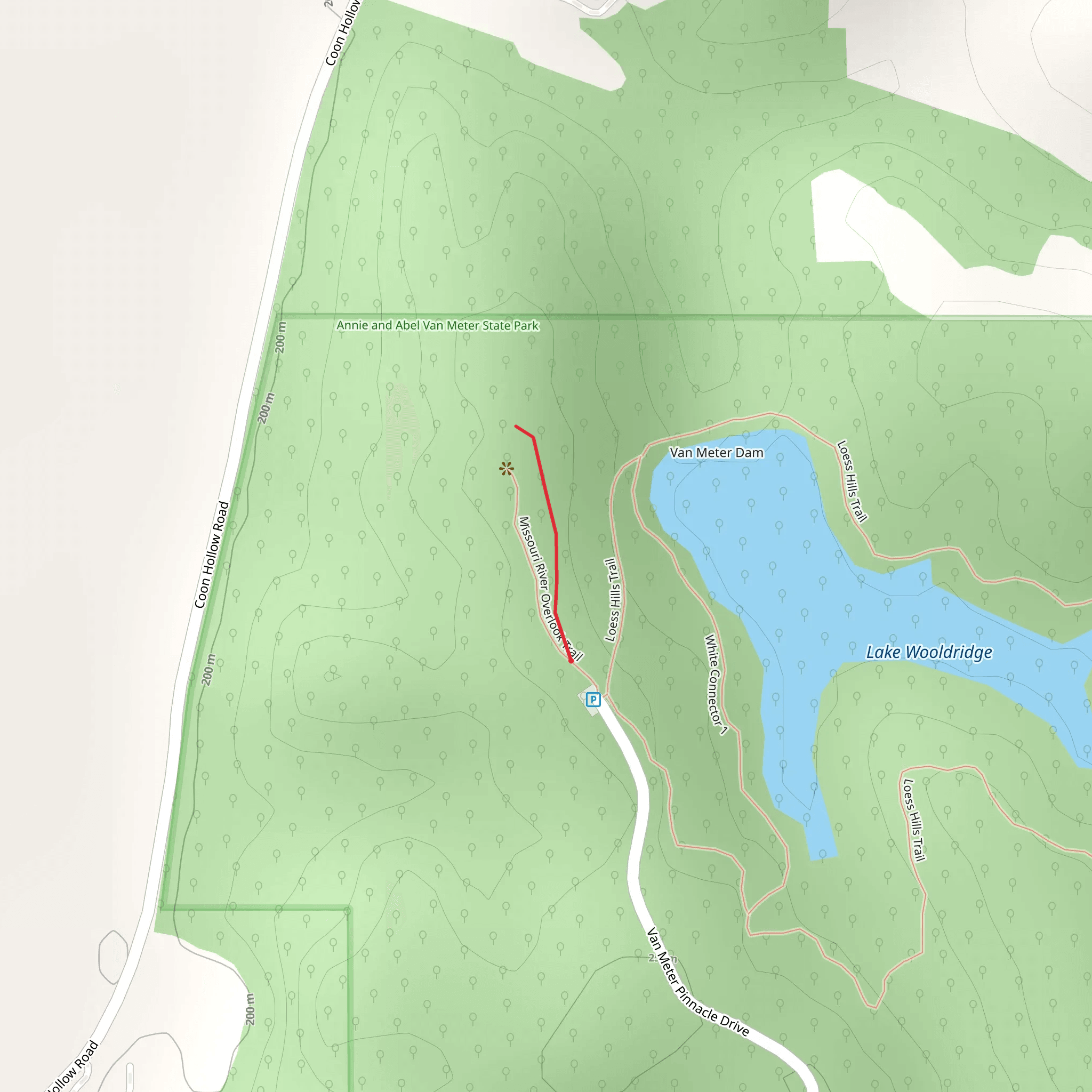 Missouri River Overlook Trail mobile static map