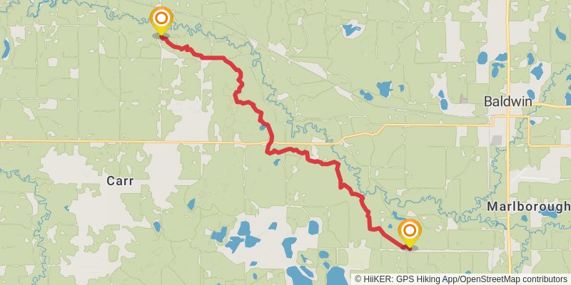 North Country Trail - Michigan Southeast stage 24 Map