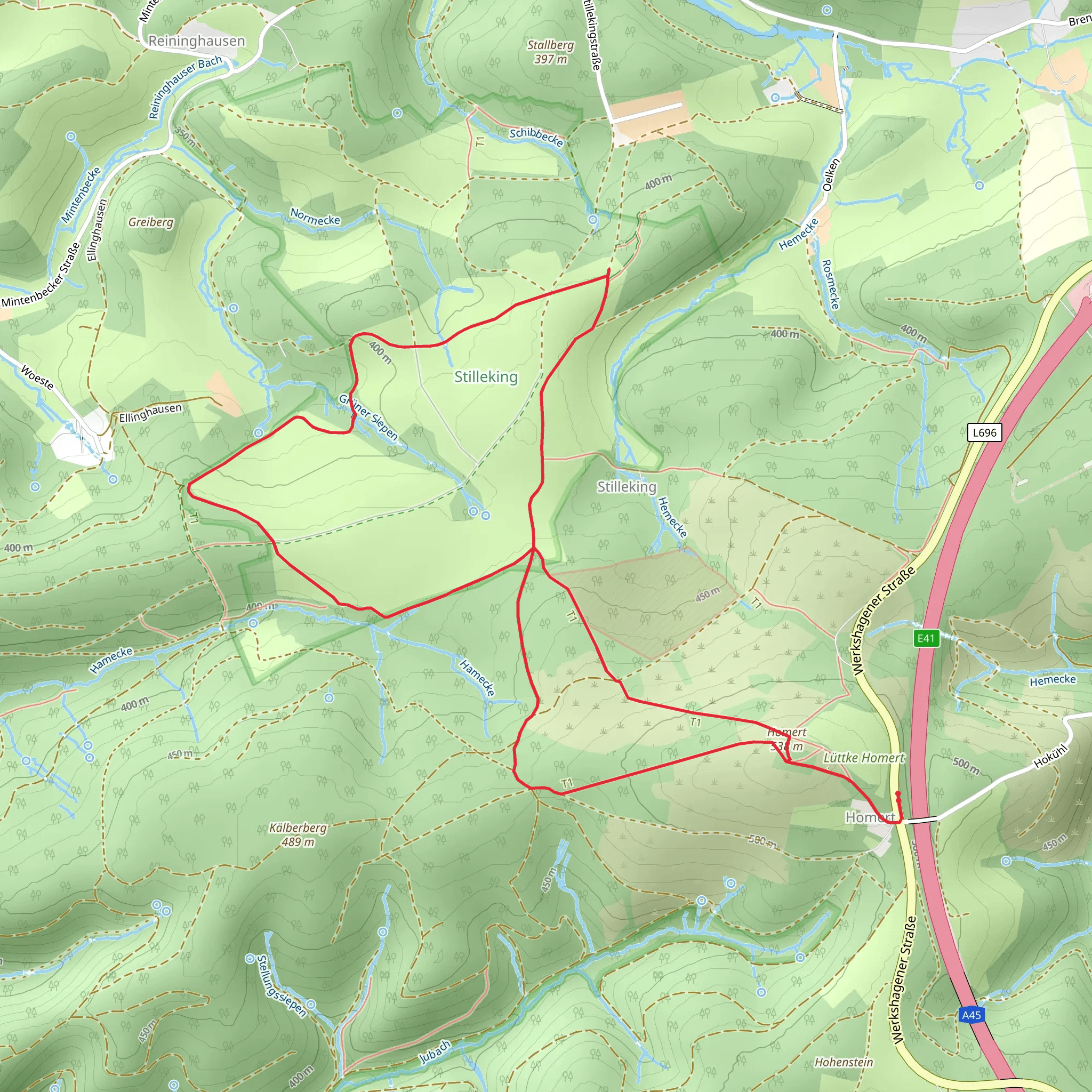 Homert und ehemaliger Truppenübungsplatz mobile static map