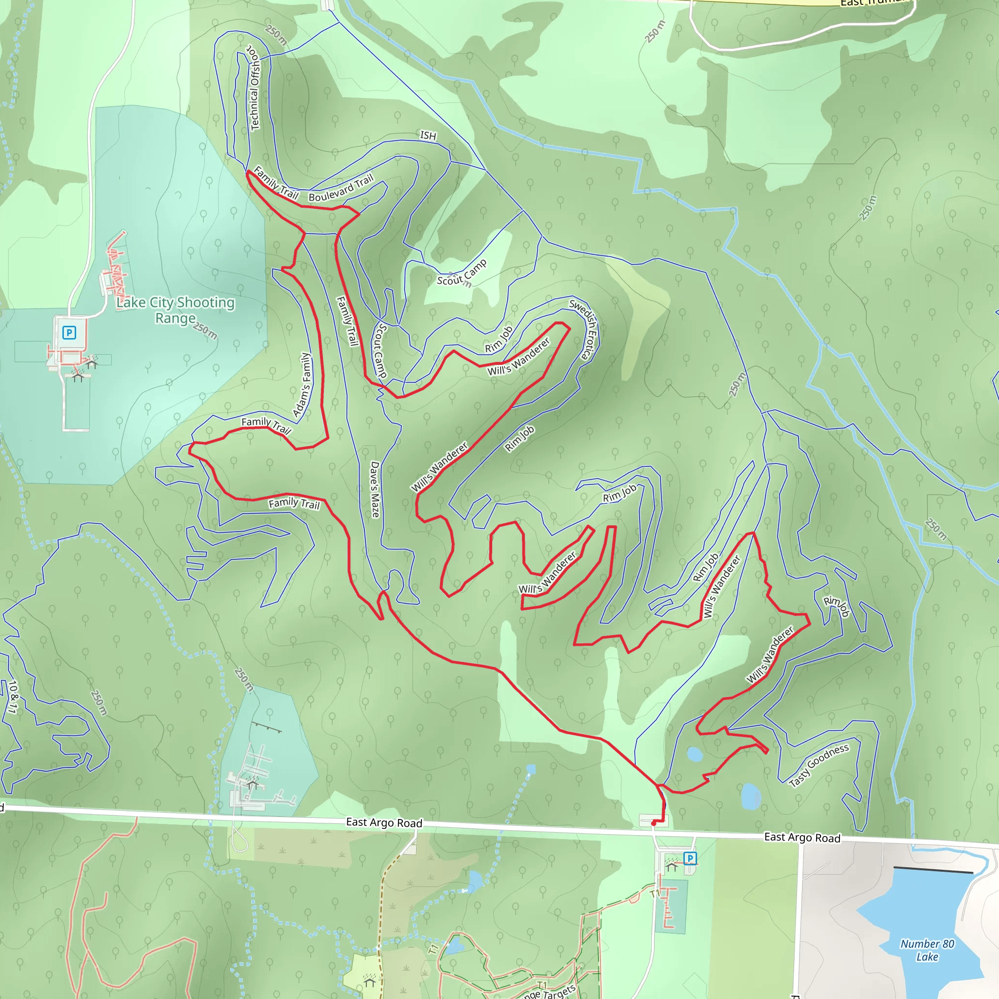 WIlliam Landahl Park Loop mobile static map