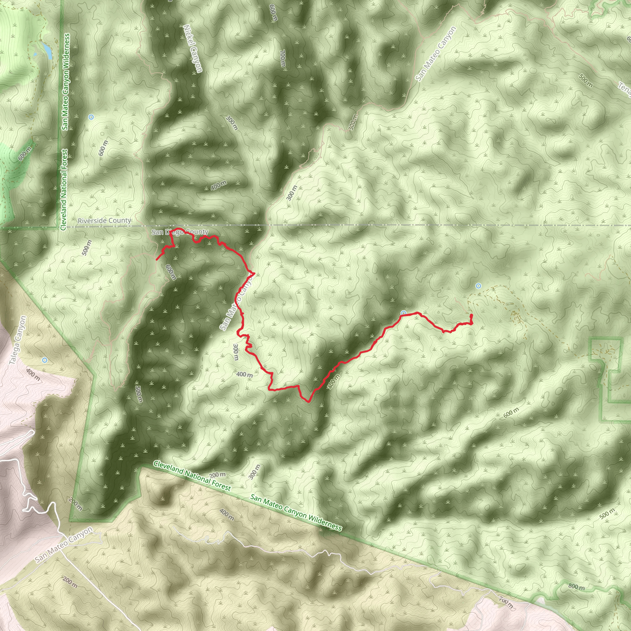 Clark Trail mobile static map