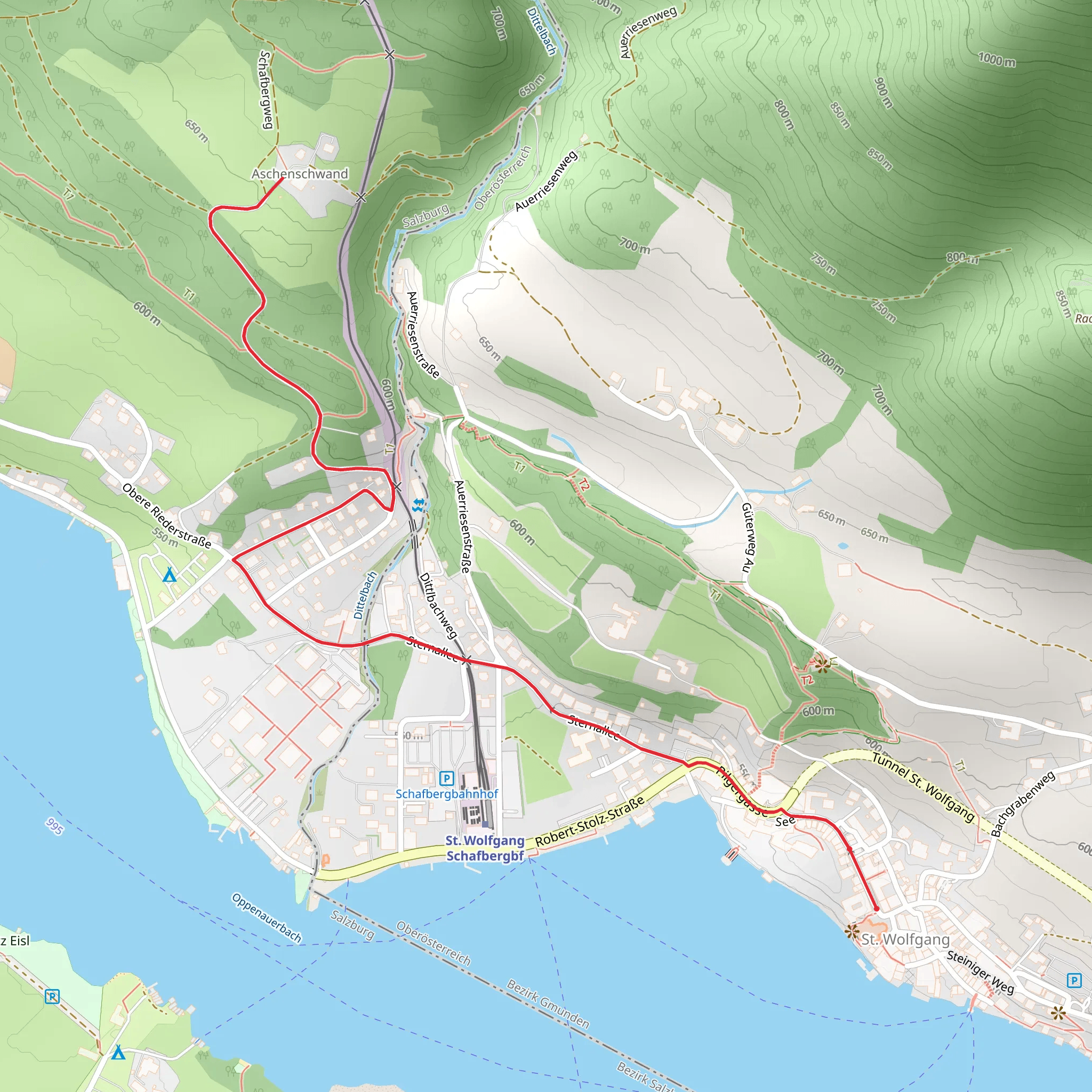 Aschinger Inn Walk mobile static map