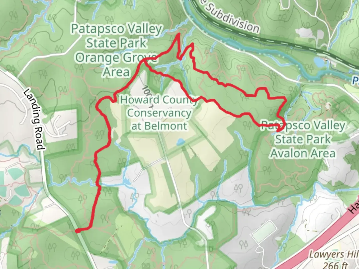 An image depicting the trail Morning Choice Trail and Ridge Loop Trail and its surrounding area.