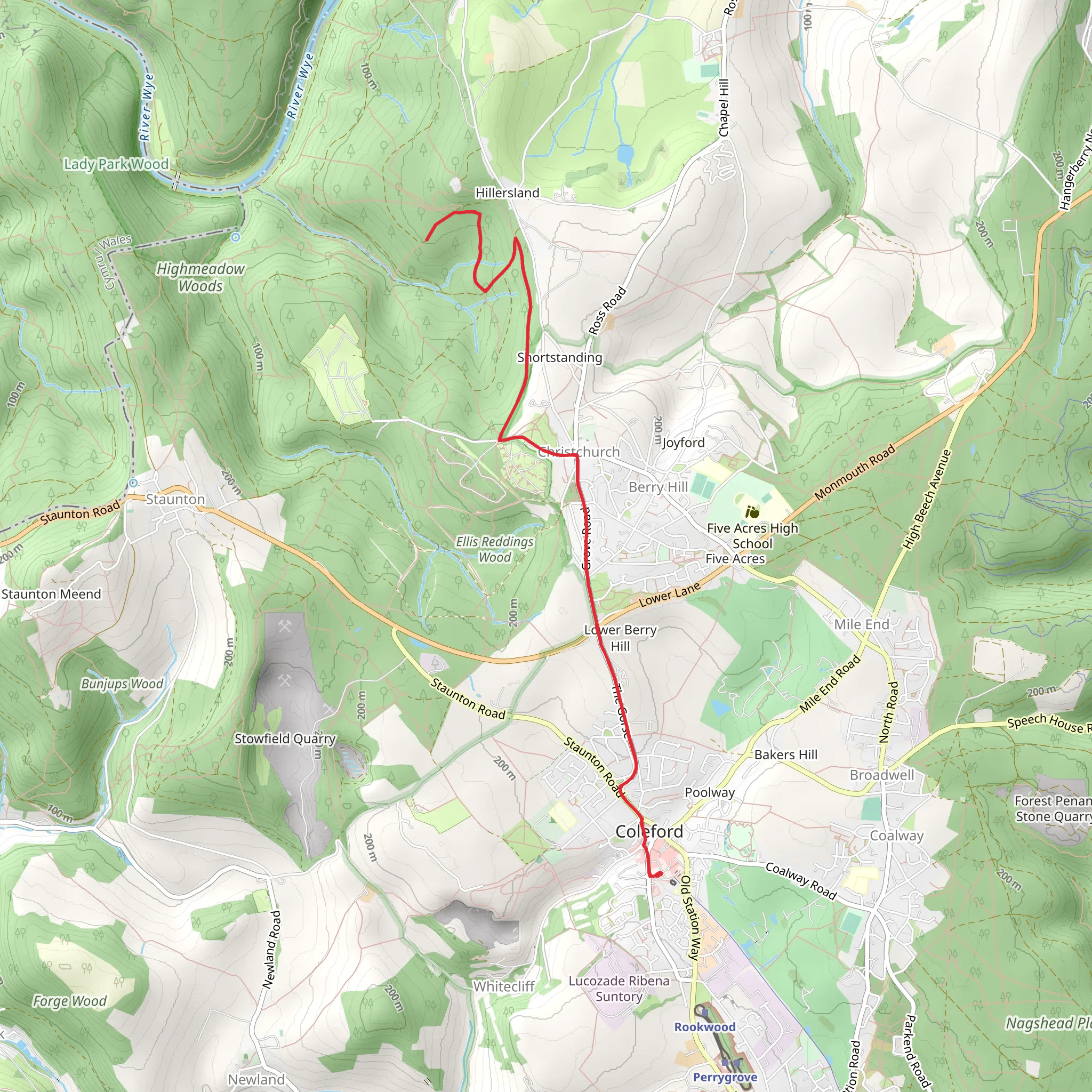 Mailscot Wood mobile static map