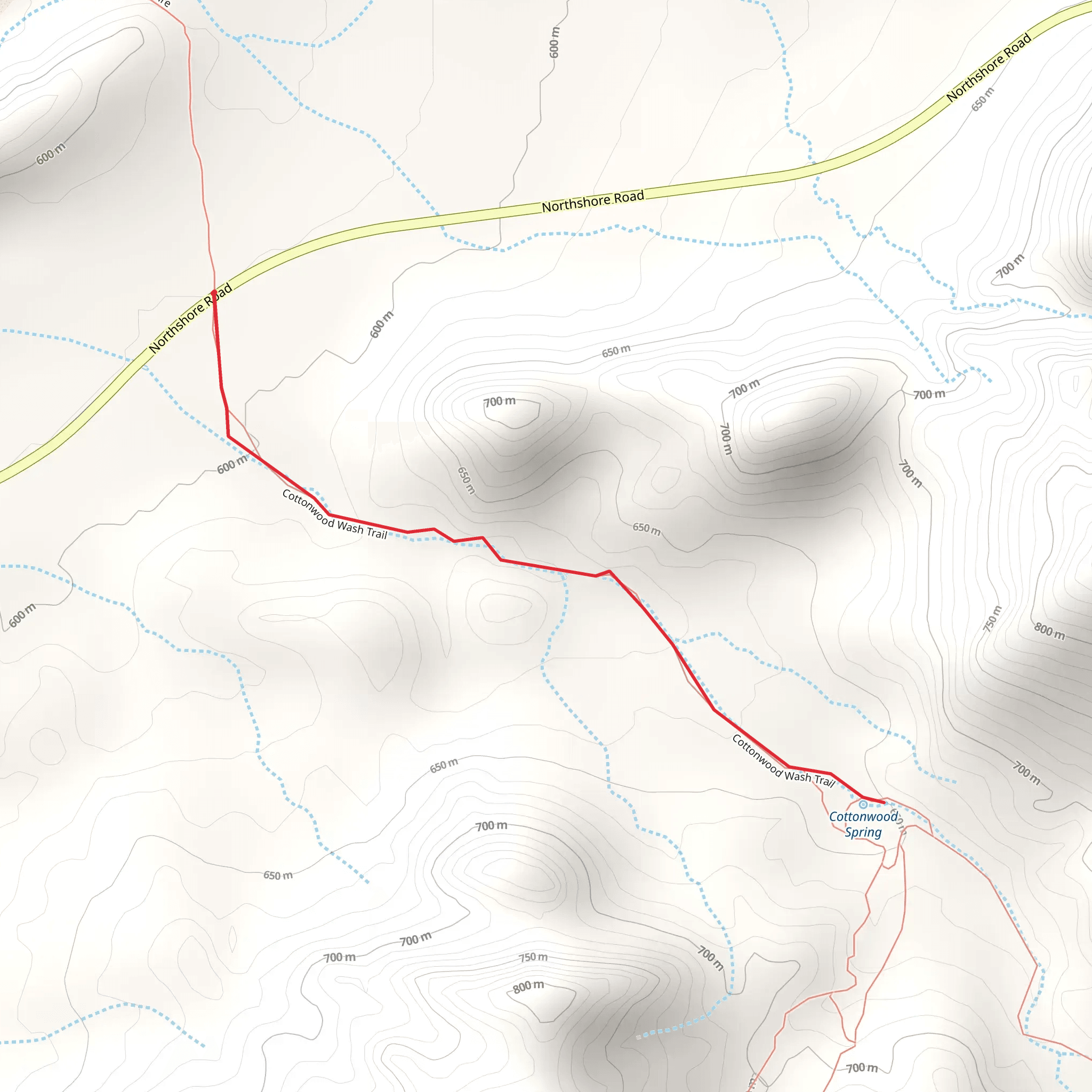 Northshore Road mobile static map