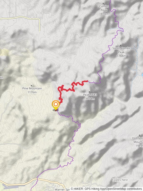 Lost Valley Road and Pacific Crest Trail