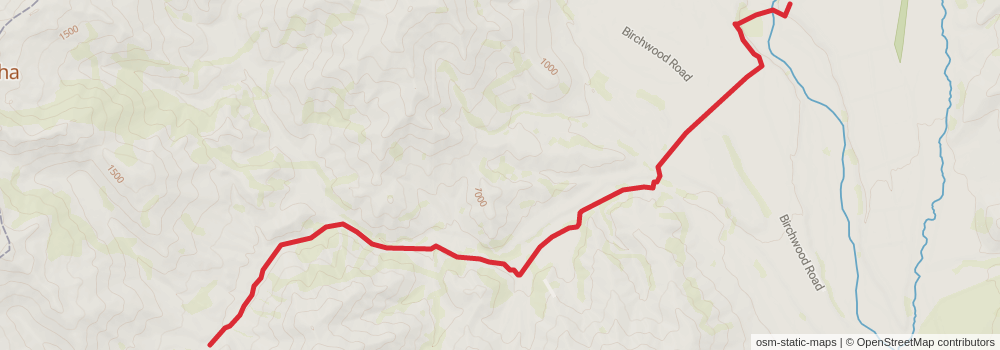 Te Araroa South Island stage 56 Map