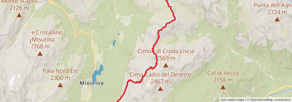 Alta Via 4 stage 2 Map