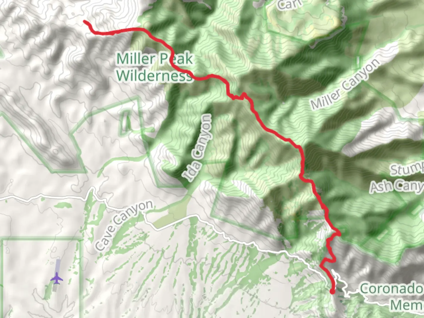 An image depicting the trail Sunnyside Canyon and Crest Trail and its surrounding area.