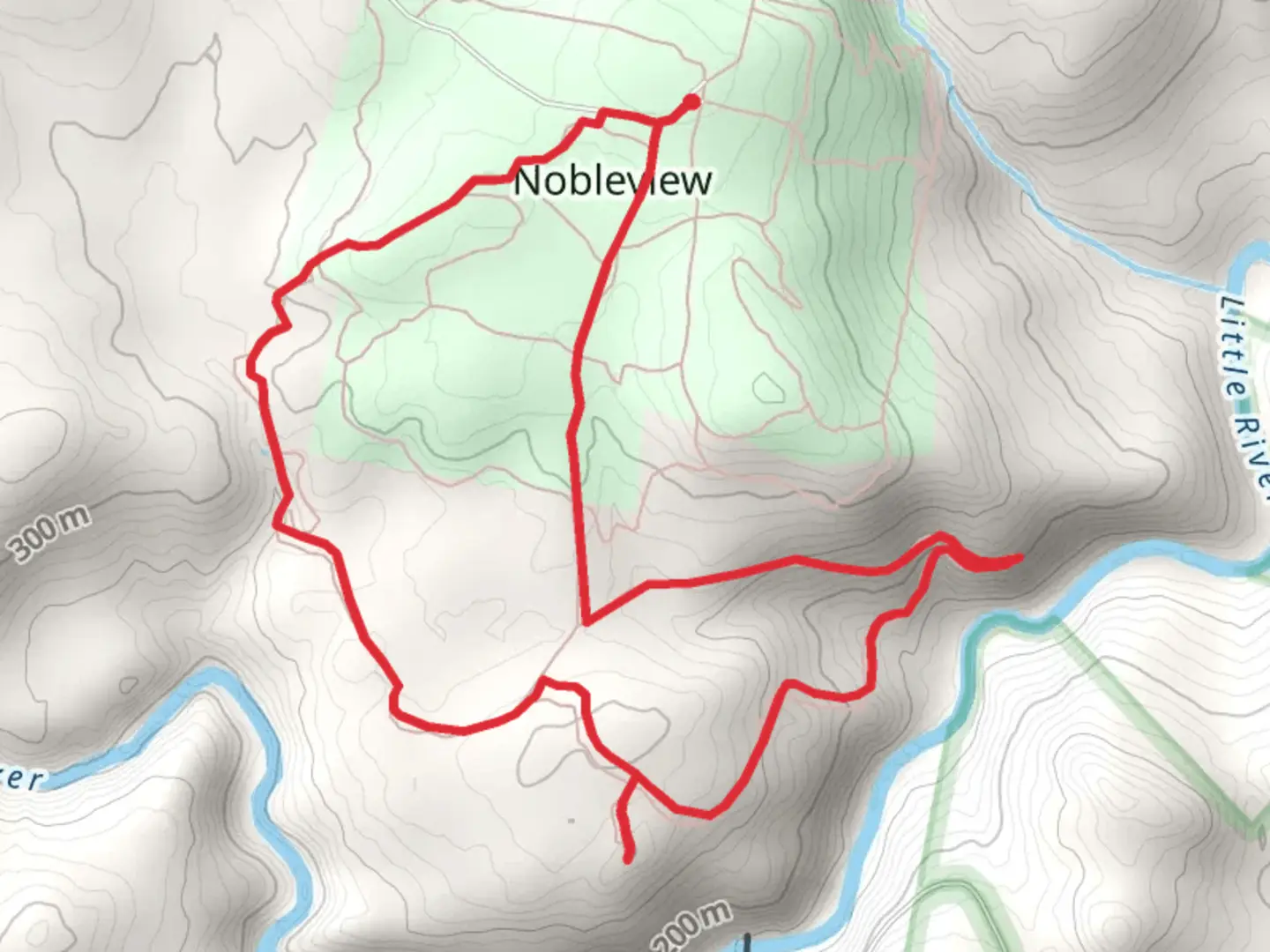 An image depicting the trail Pitcher Falls Loop Trail and its surrounding area.
