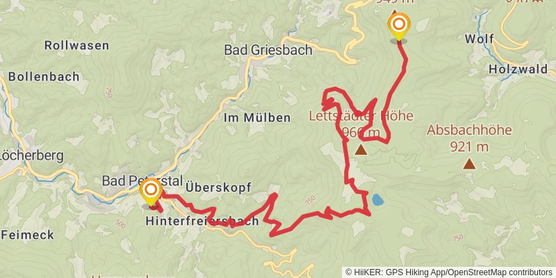 Renchtalsteig stage 3 Map