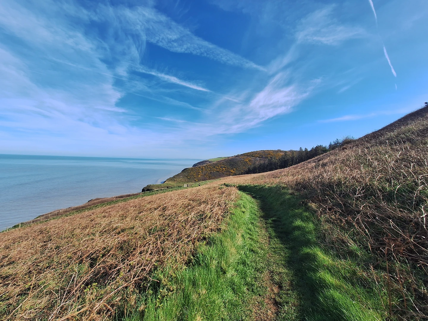 An image depicting the trail Cei Bach loop and its surrounding area.