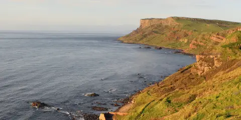 An image depicting the trail The Moyle Way and its surrounding area.