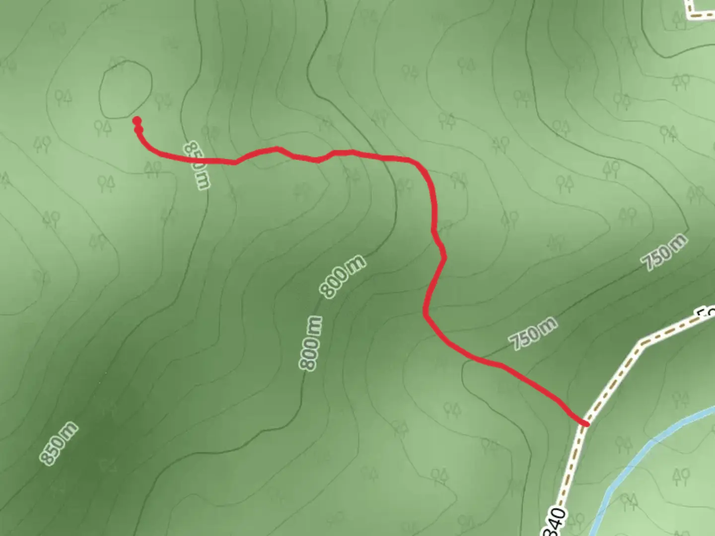 An image depicting the trail Southard Lake Trail and its surrounding area.