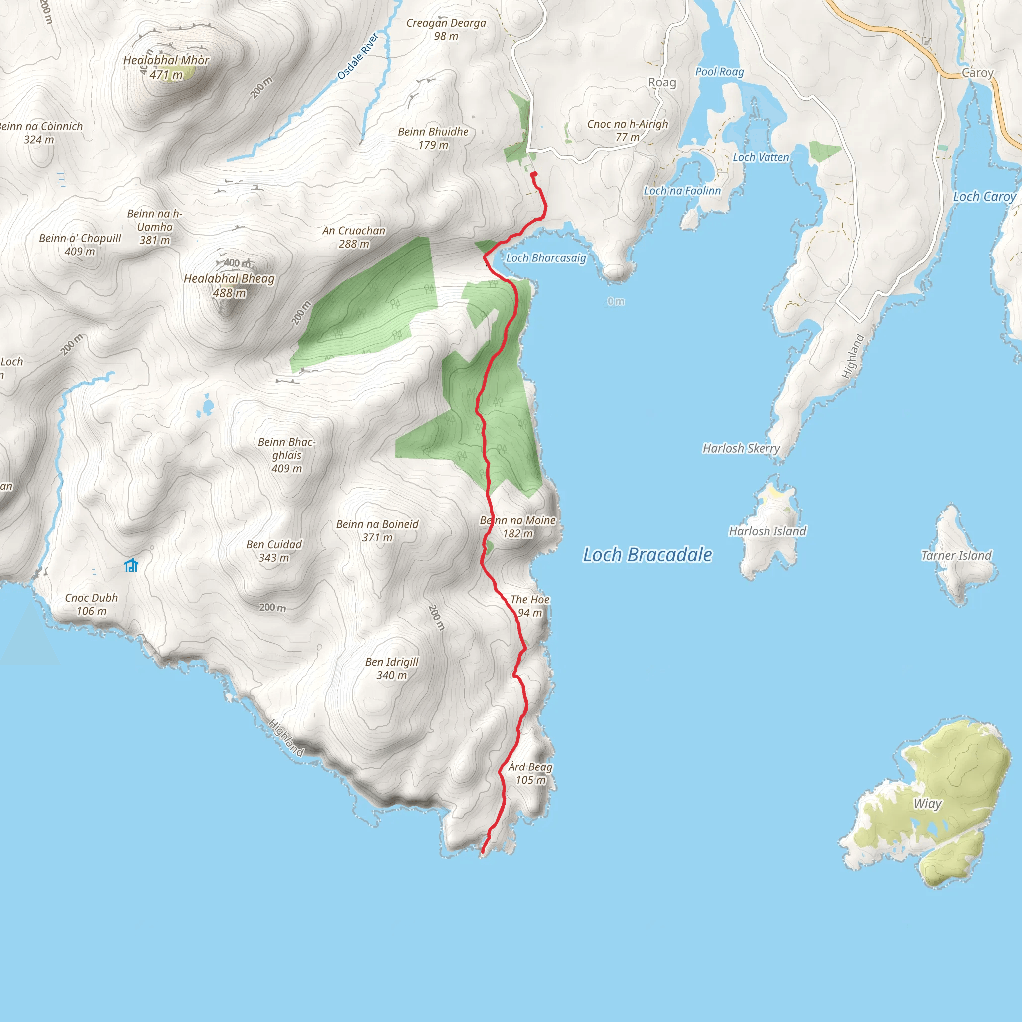 Orbost to MacLeod's Maidens Walk mobile static map
