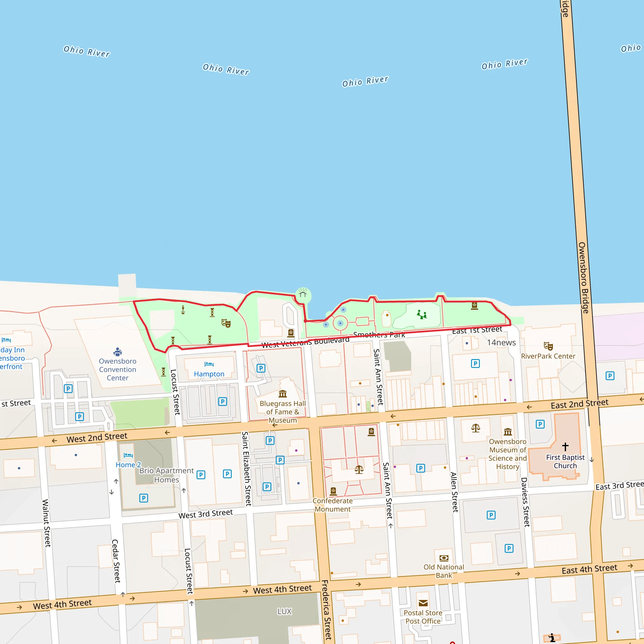 Riverside Walk Loop mobile static map