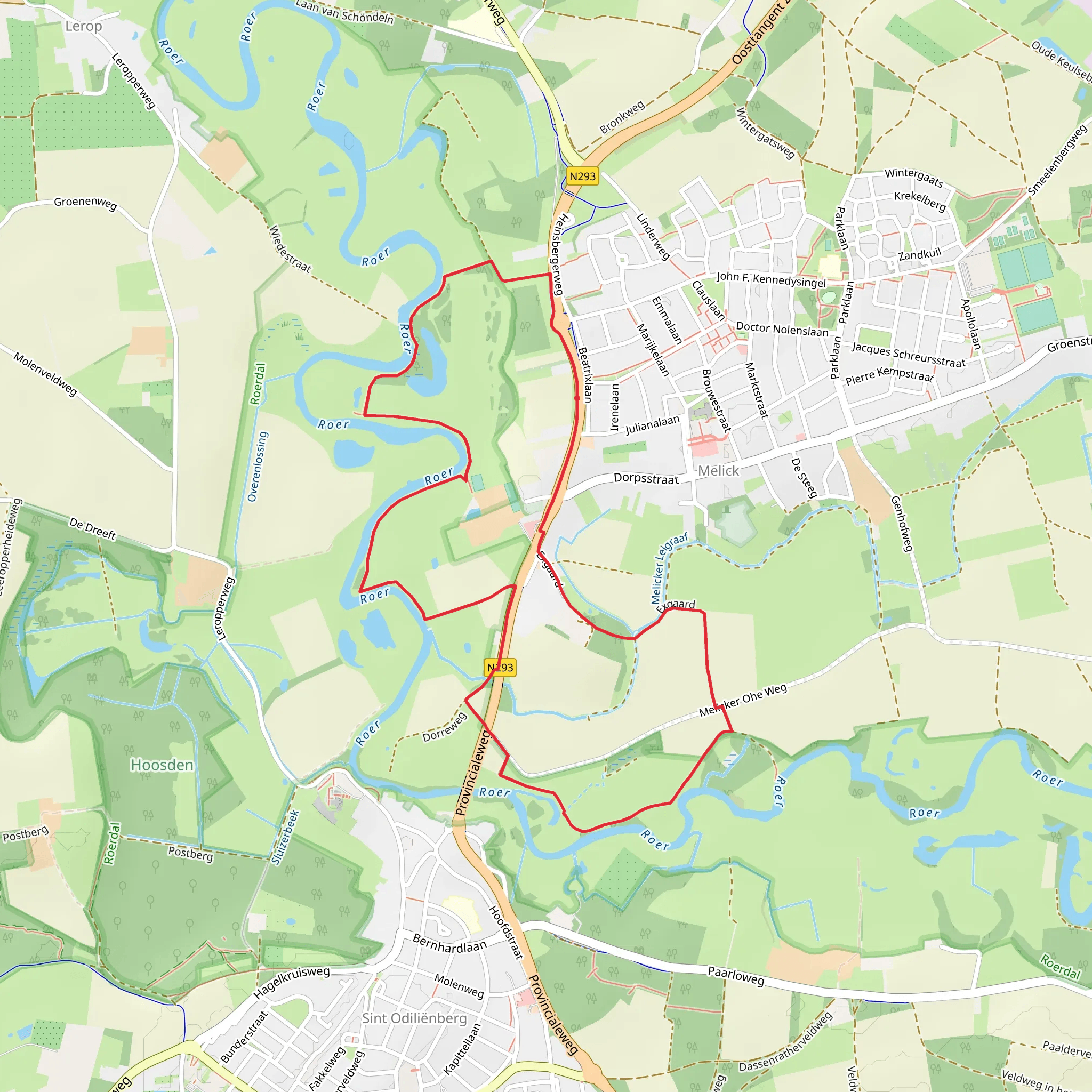 Tonnedenhof and Lorberg Loop mobile static map