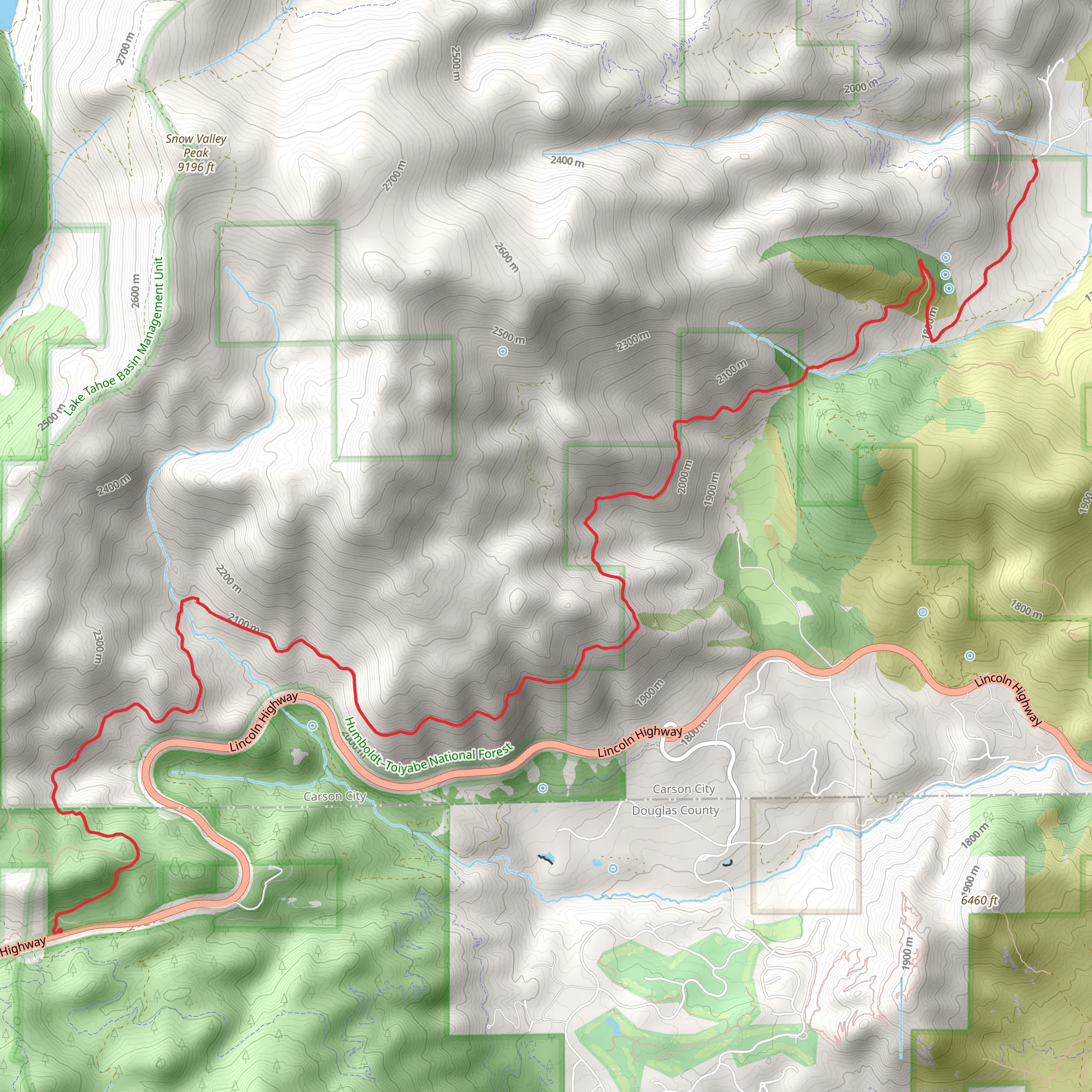 Kings Canyon Road Walk mobile static map