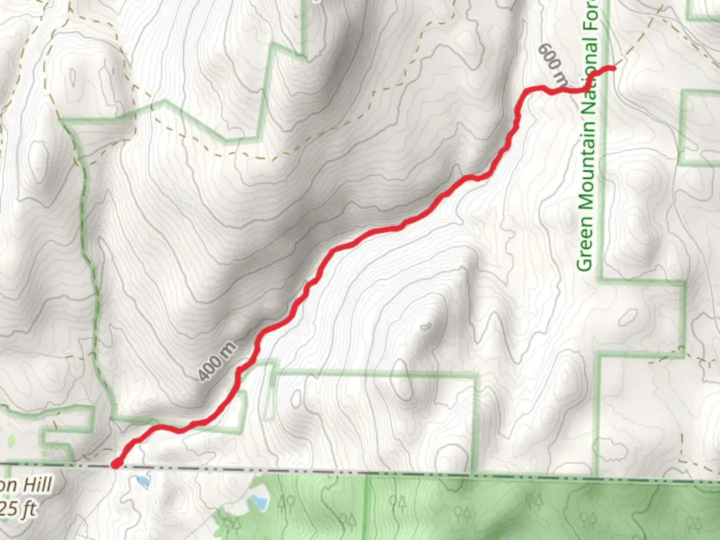 An image depicting the trail Broad Brook Trail and its surrounding area.