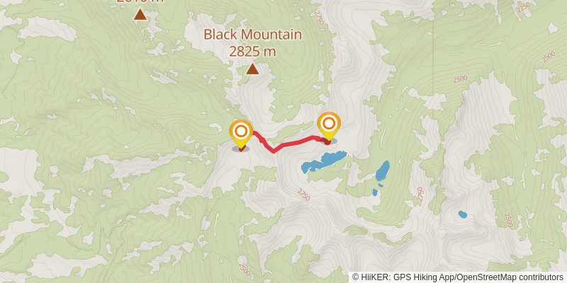 Trespass Creek Trail stage 2 Map