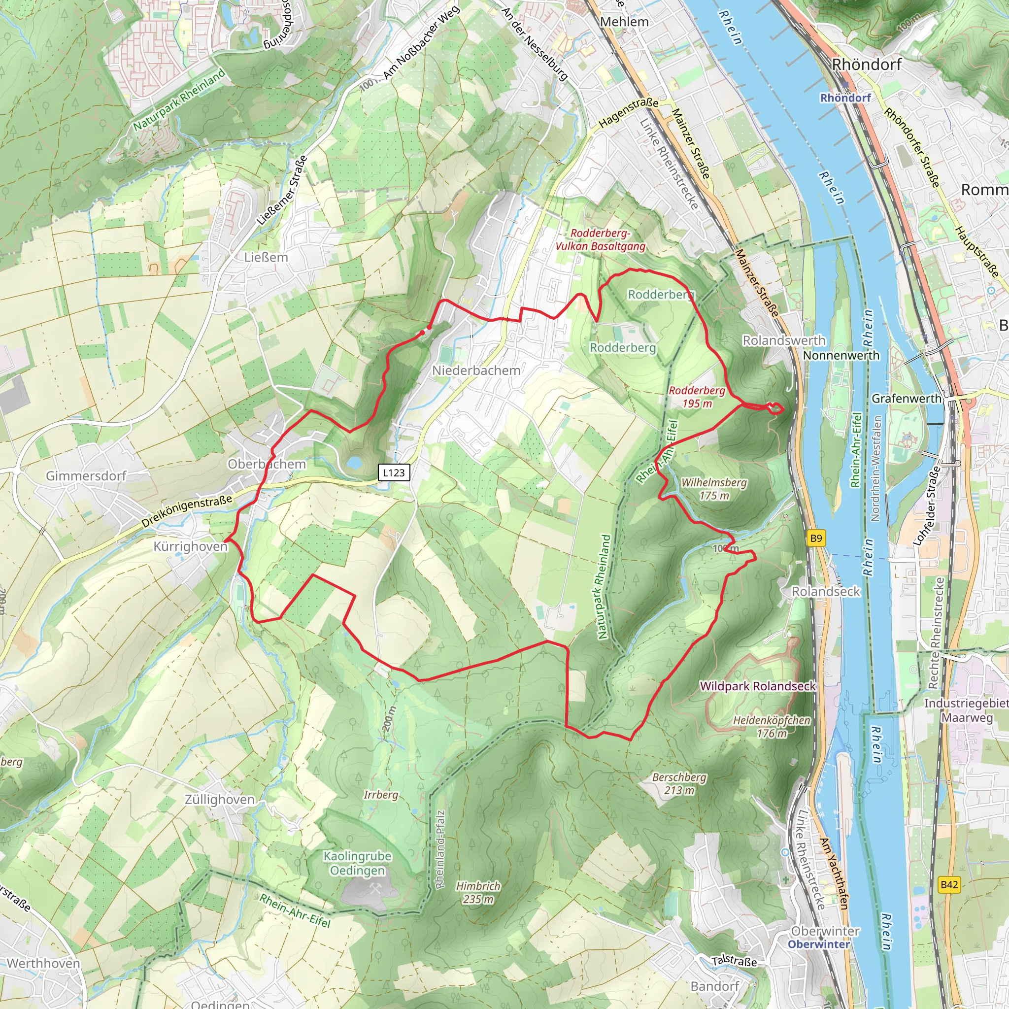 Rund um Wachtberg mobile static map
