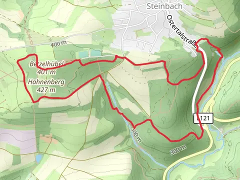 Betzelhübel, Freizeitgelände Hiemes Loop via Steinbachpfad