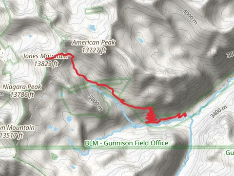 Jones Mountain via Cuba Gulch