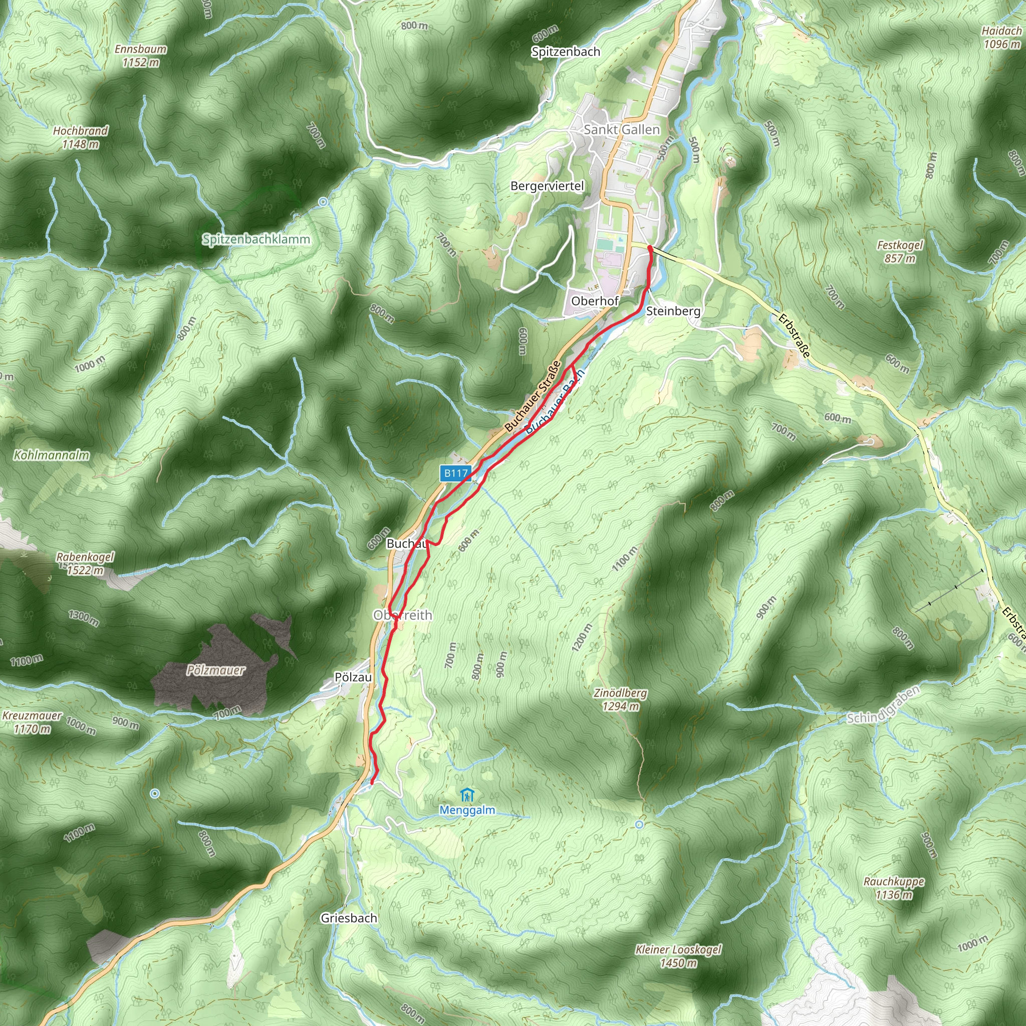 Bodenweg - Rundwanderweg mobile static map