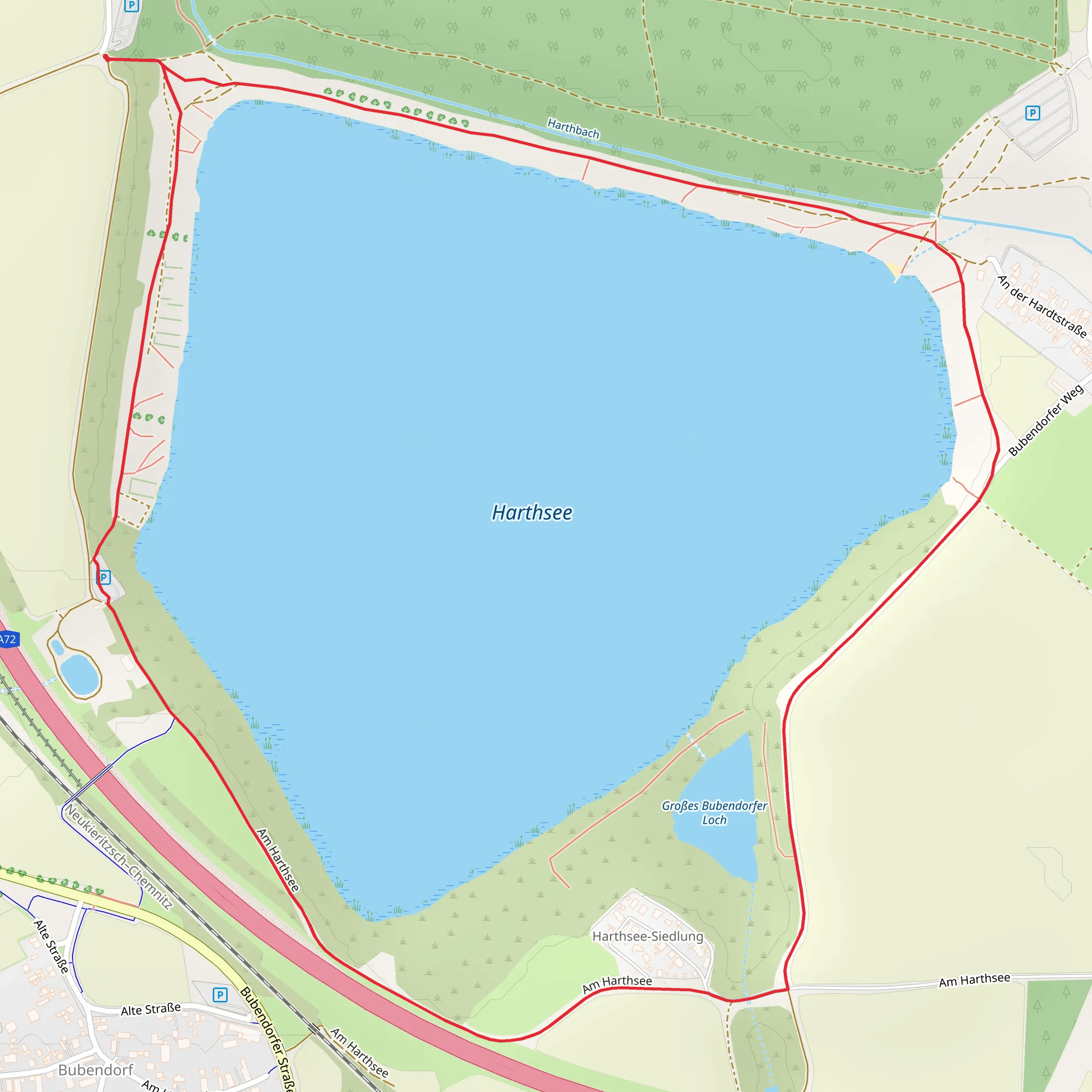 Harthsee Loop mobile static map