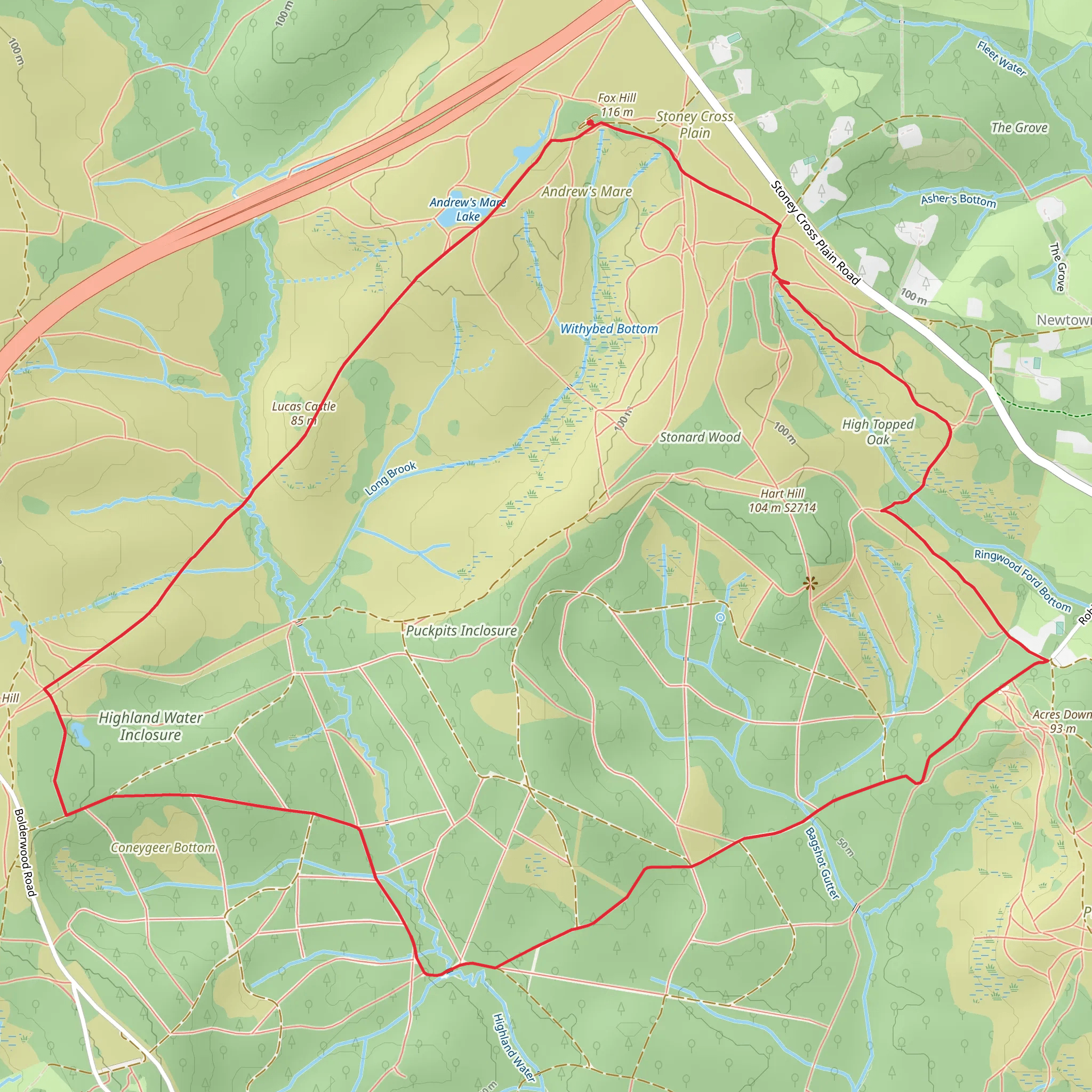 Andrew's Mare Lake, Lucas Castle and Stag Park mobile static map