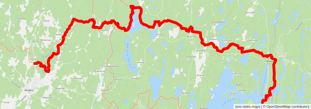 Skåneleden 1 stage 4 Map