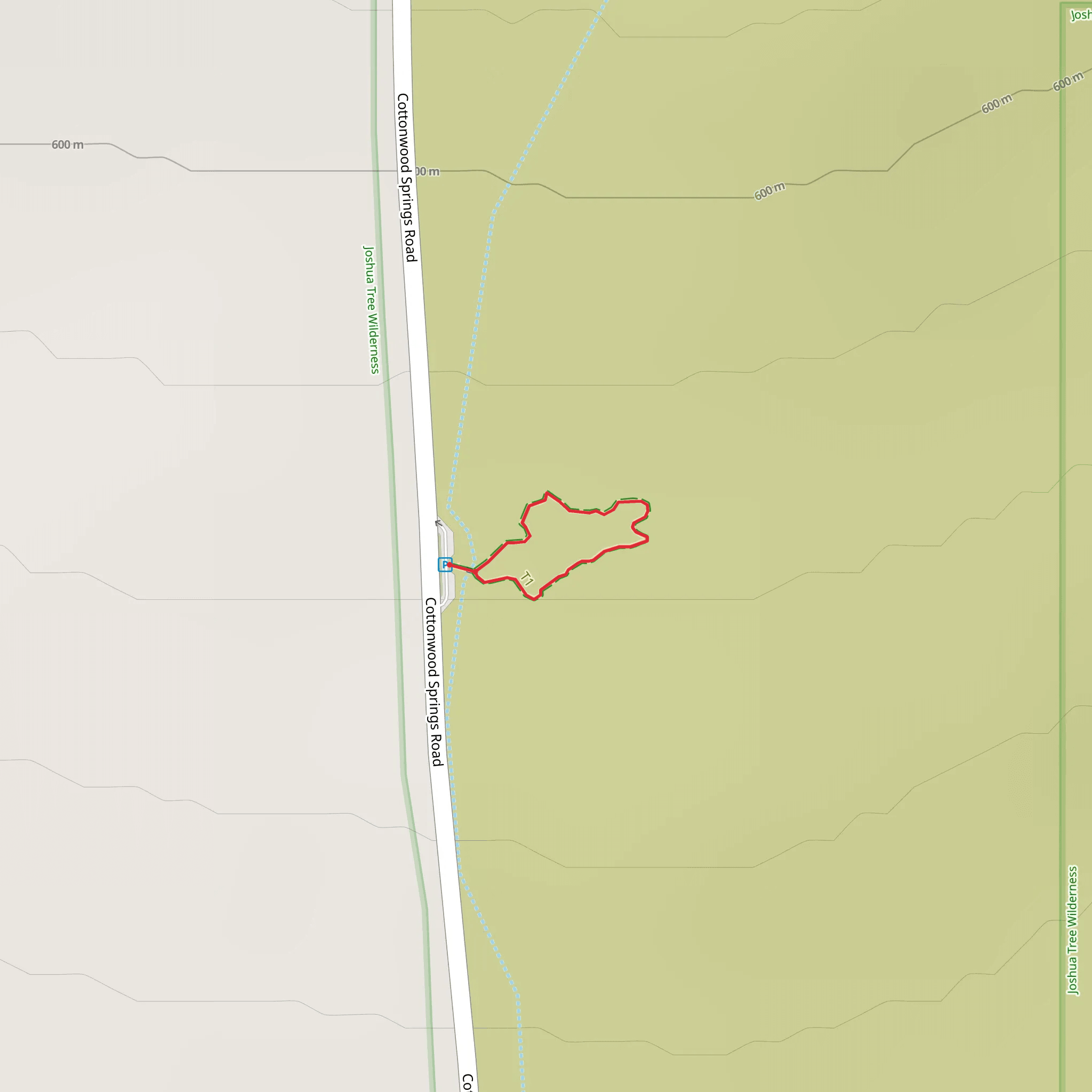 Bajada Nature Trail mobile static map