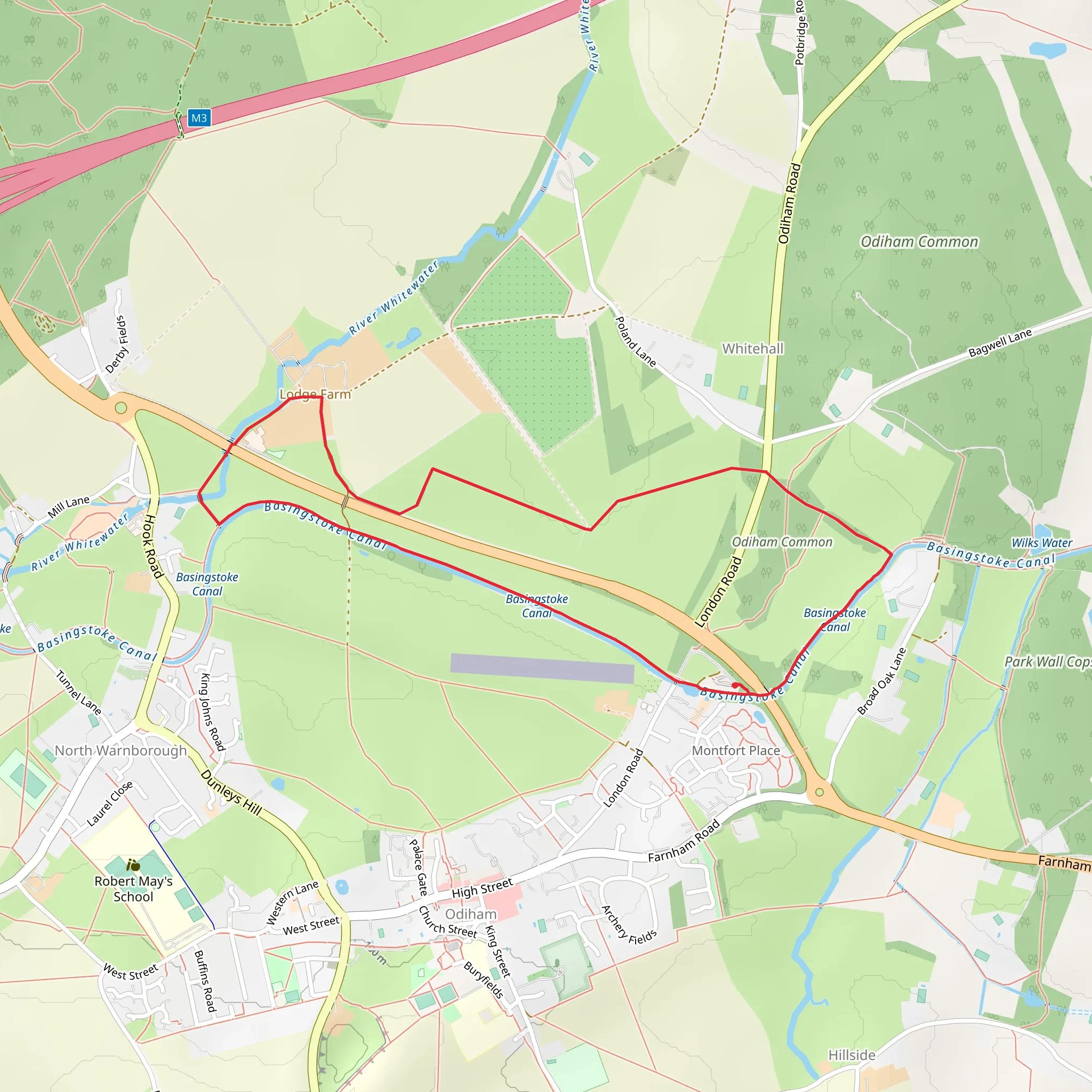 Broad Oak Ridge and Three Castles Path mobile static map