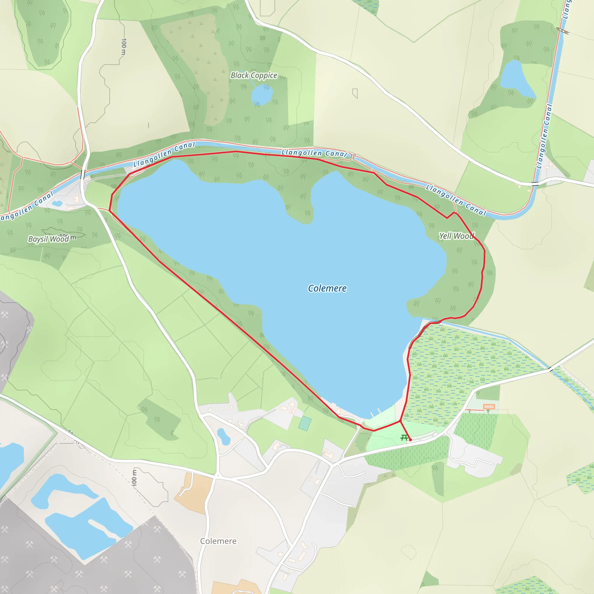 Colemere Country Loop mobile static map