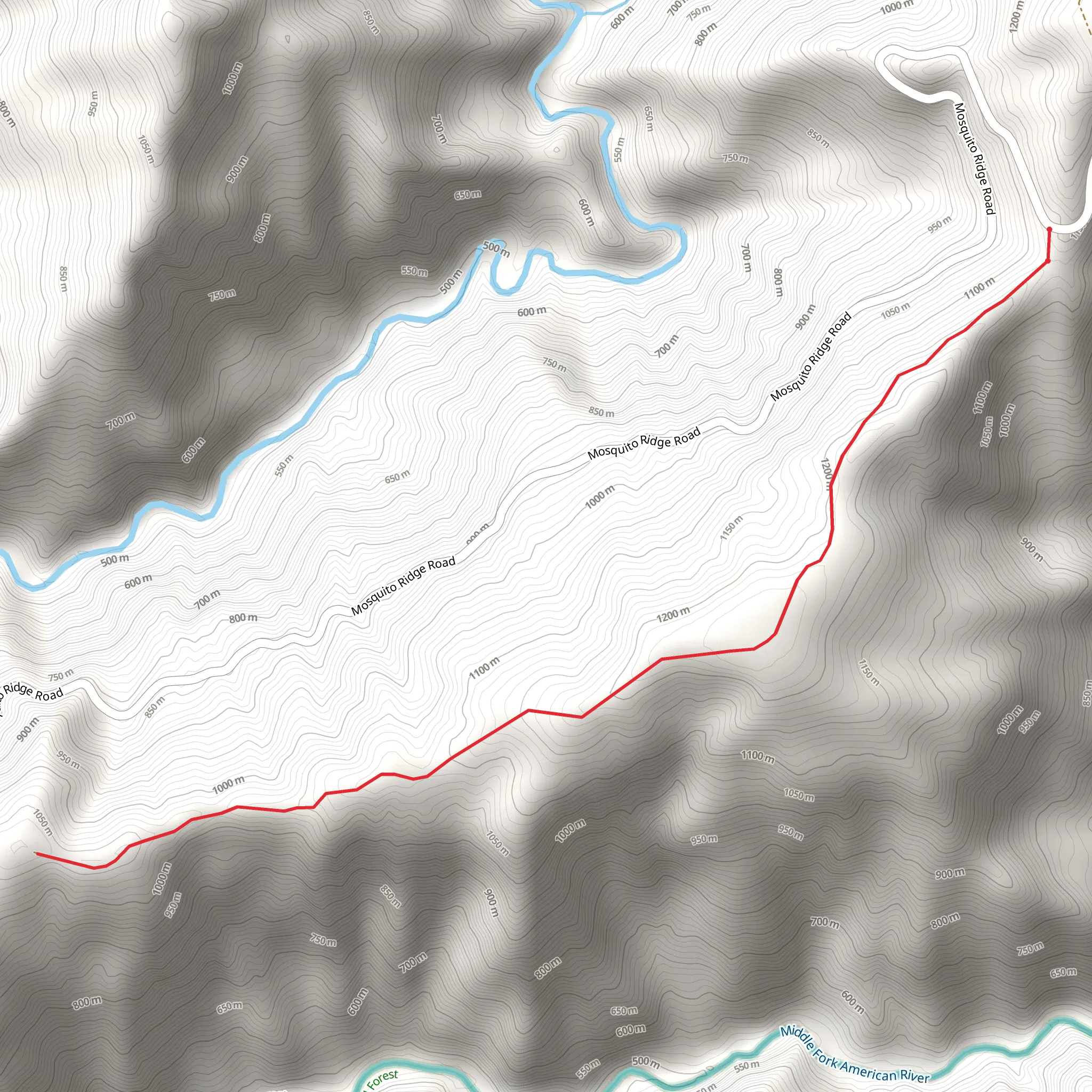 Little Oak Flat mobile static map