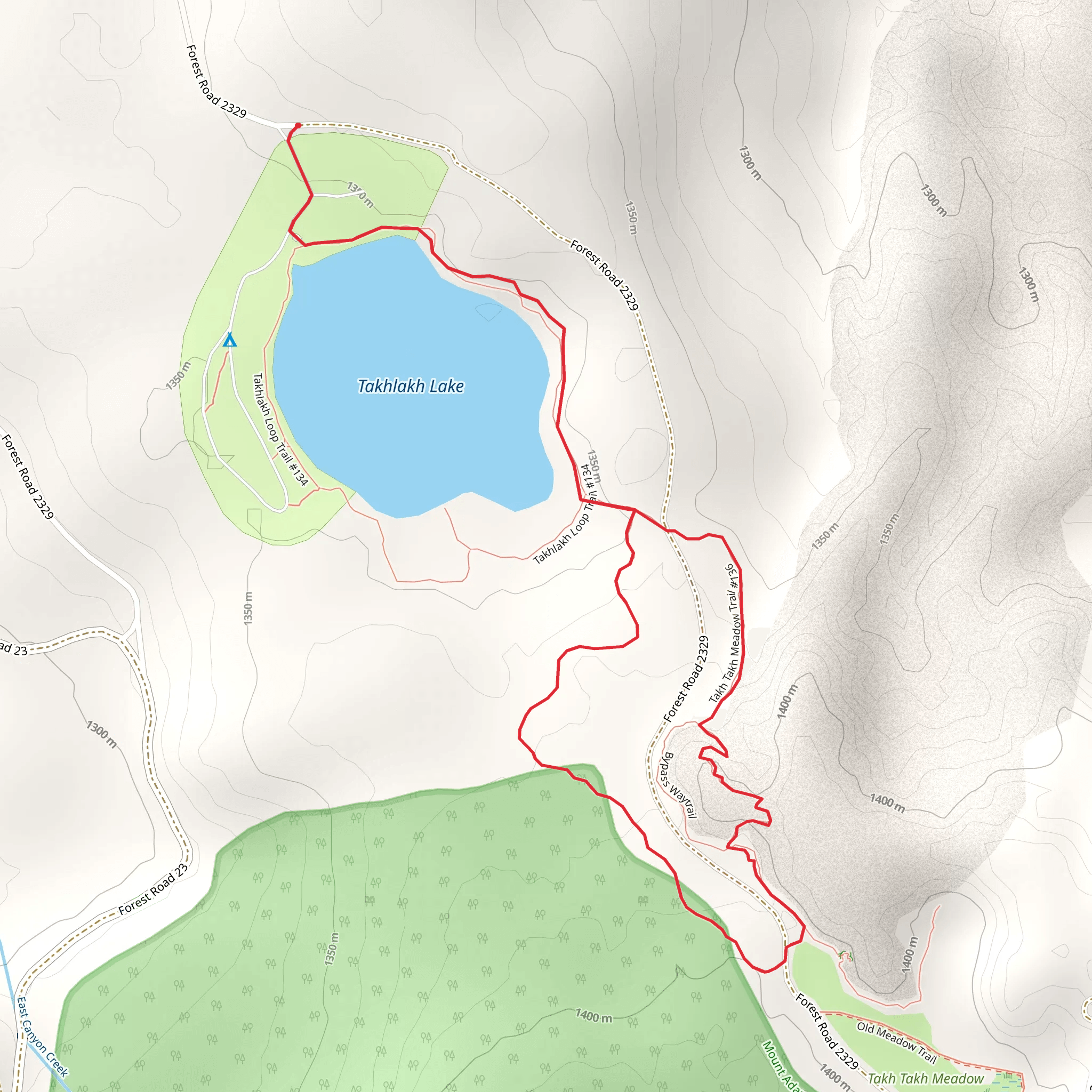 Tak Tak Meadow Trail mobile static map