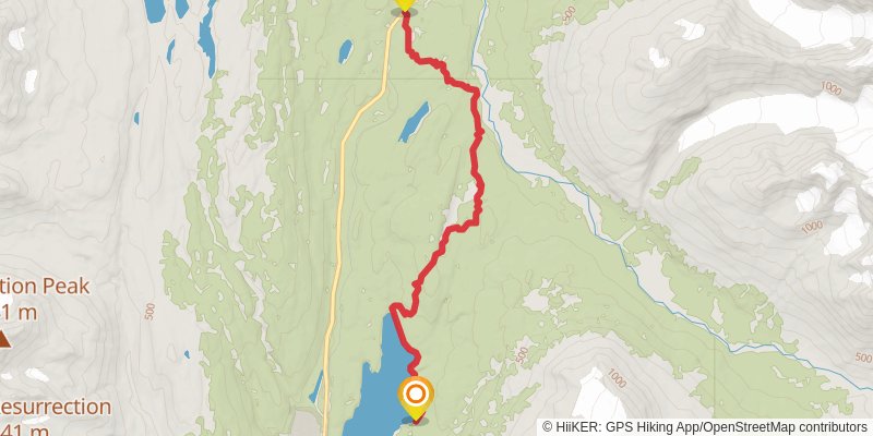 Bear Lake Trail - IDHT stage 2 Map