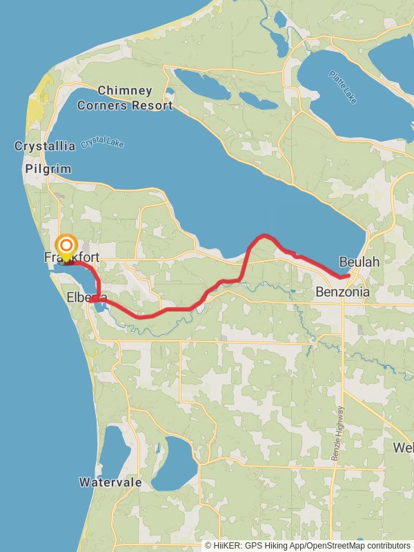 Betsie Lake via Betsie Valley Trail