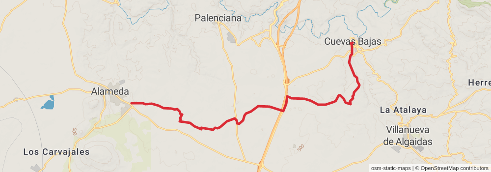 GR 249 Gran Senda de Málaga stage 17 Map