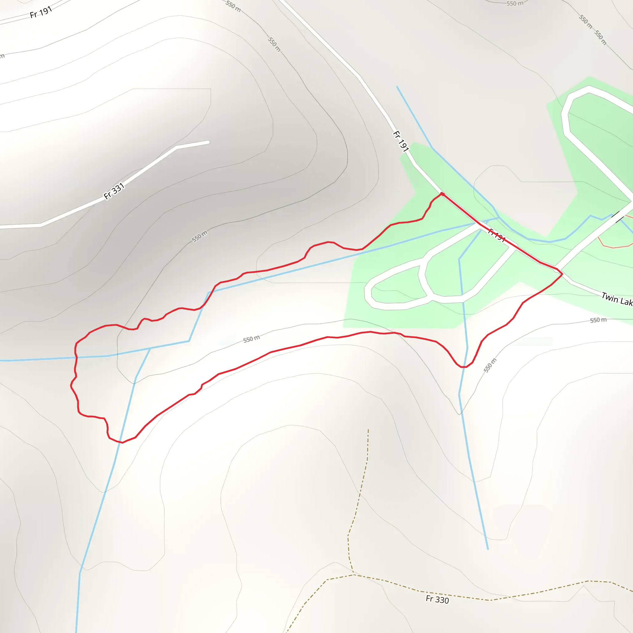 Black Cherry Lower Loop Trail mobile static map