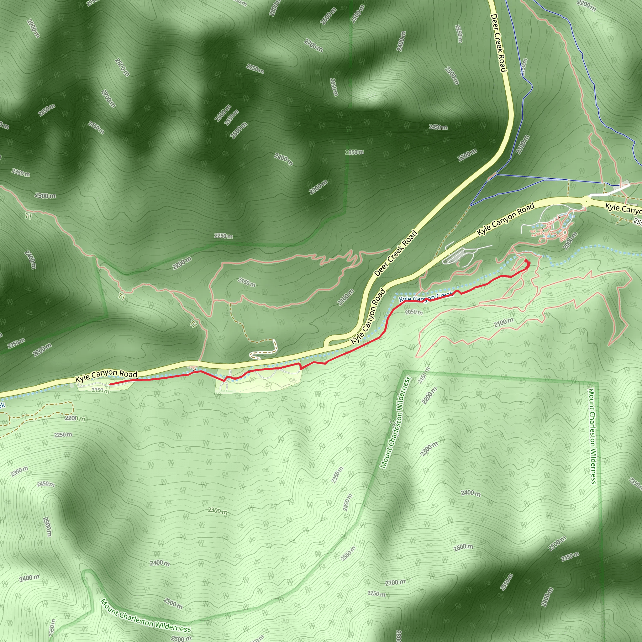 Fletcher View Campground via Acastus Trail mobile static map