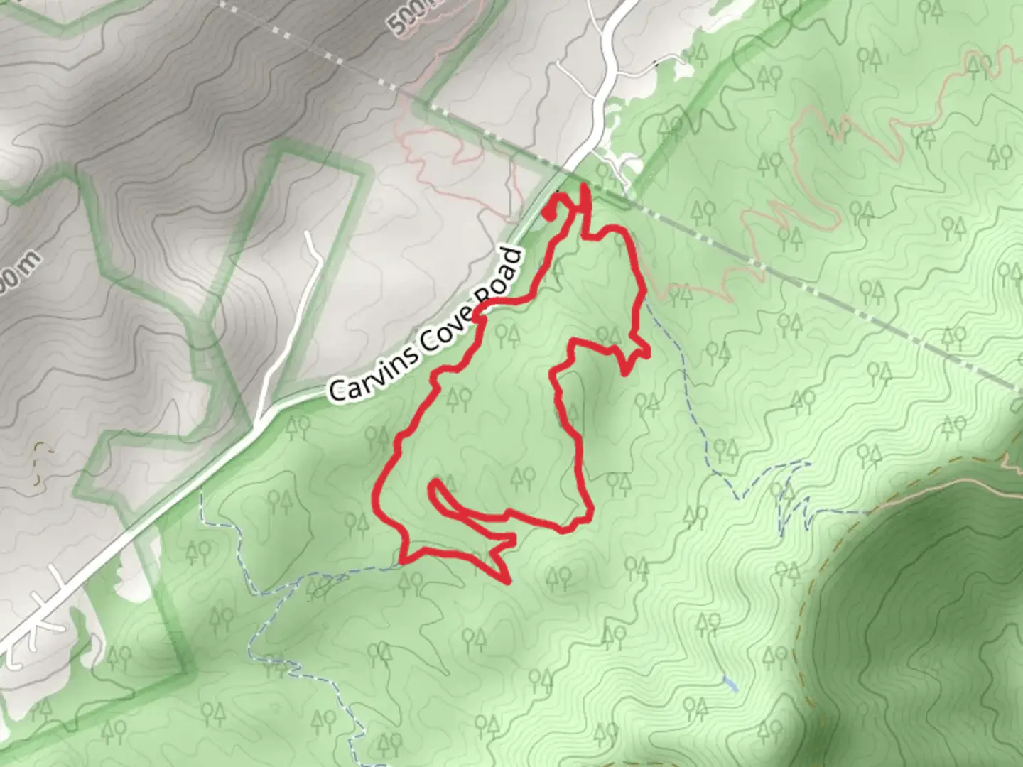 An image depicting the trail Hotel and Midway Cruise Loop and its surrounding area.