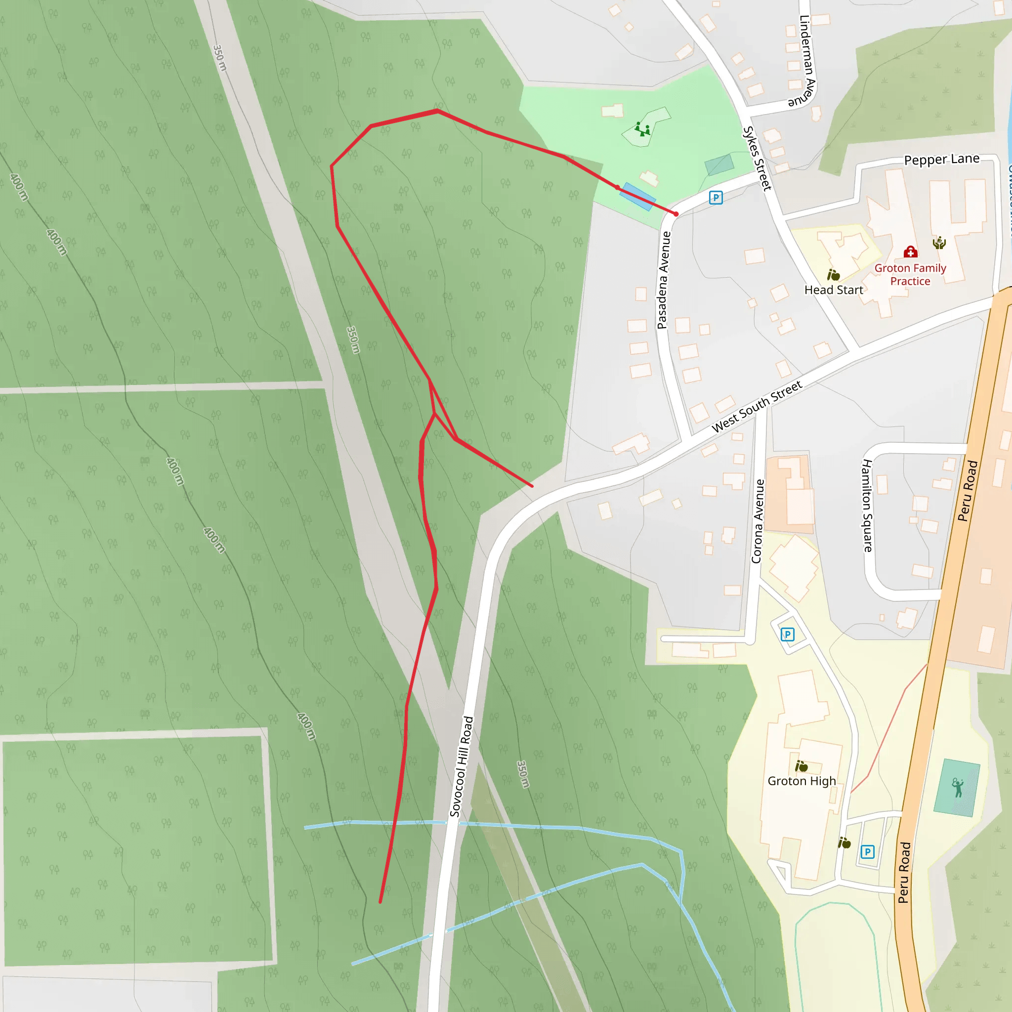 Pasadena Avenue Out and Back mobile static map