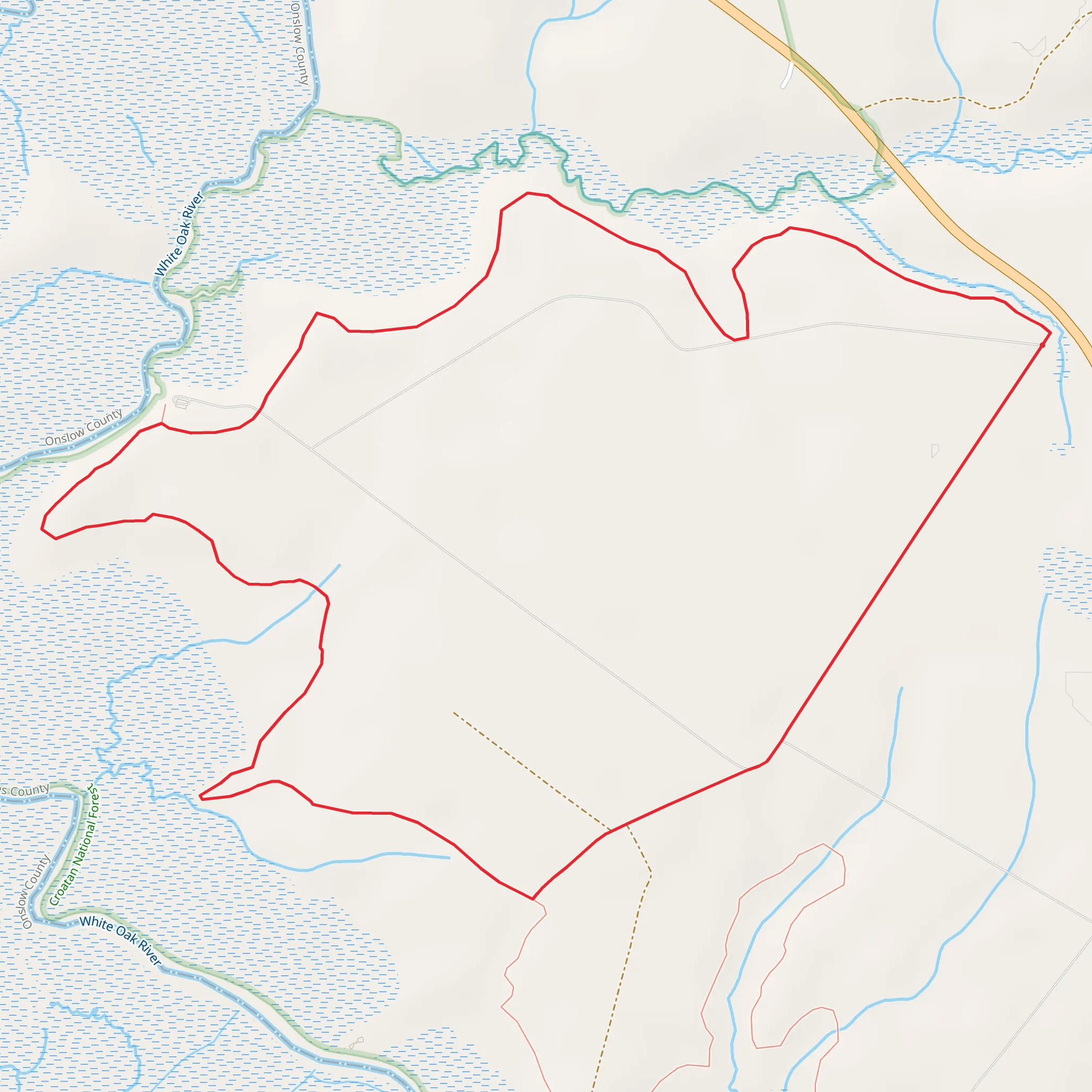 Weetock Loop Trail mobile static map