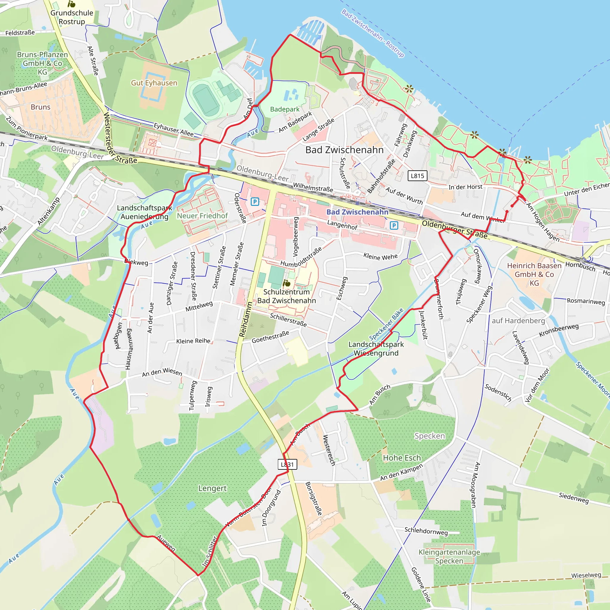 Bad Zwischenahn Loop mobile static map