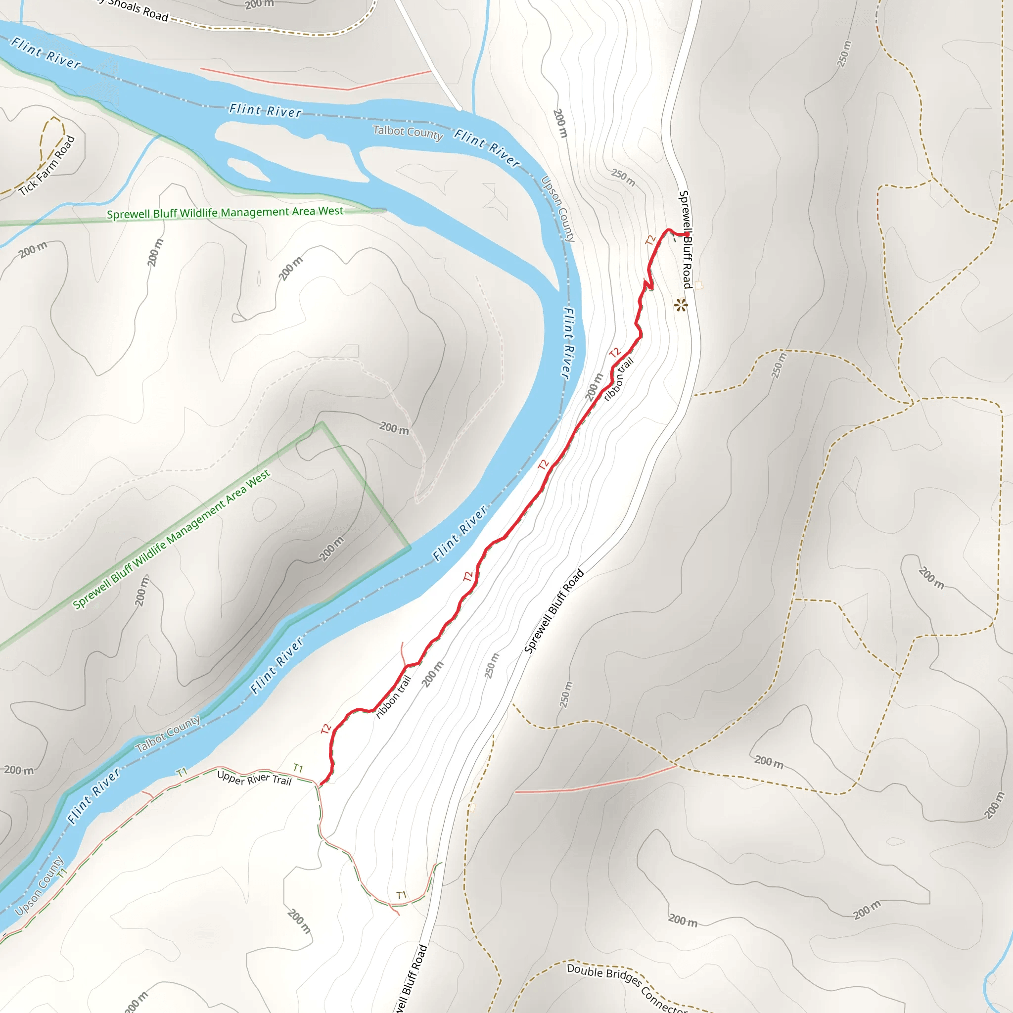 Ribbon Trail mobile static map